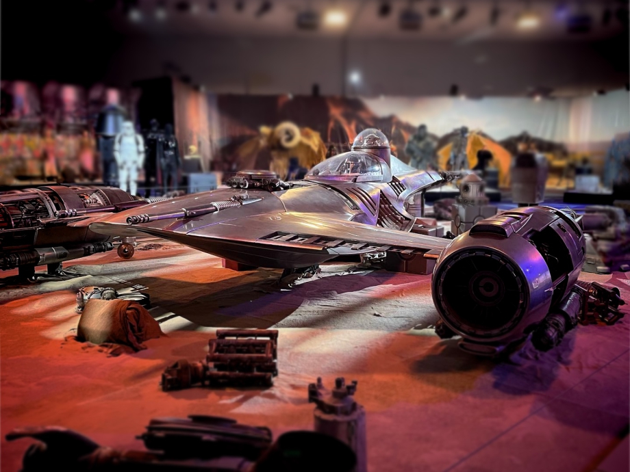 Grogu inside the original N1 starfighter. Music and Sound Design for "The Mandalorian Experience" at Star Wars Celebration created by EmotionCrafters.